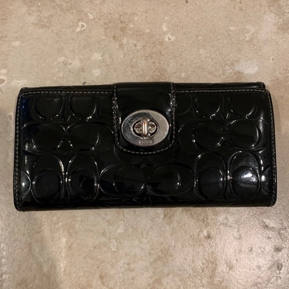 Black Coach Wallet - Picture 1 of 6